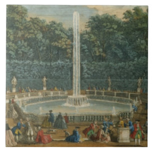 Kupolerna i trädgården på Versailles, pub. vid Kakelplatta