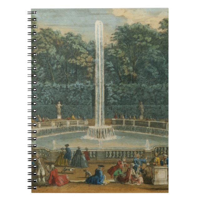 Kupolerna i trädgården på Versailles, pub. vid Lau Anteckningsbok Med Spiral (Framsidan)