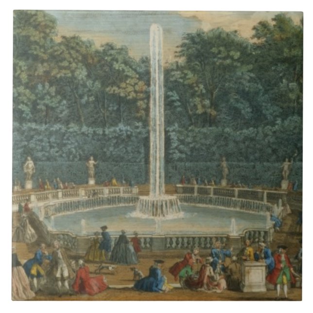 Kupolerna i trädgården på Versailles, pub. vid Lau Kakelplatta (Framsidan)