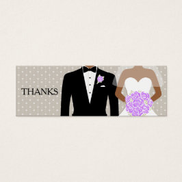 Kupong för gratis dryck i bröllop litet visitkort