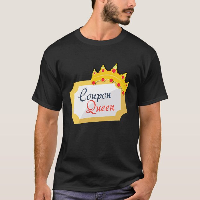Kupong Queen Shopping Extreme Couponing Couponer B T Shirt (Framsida)