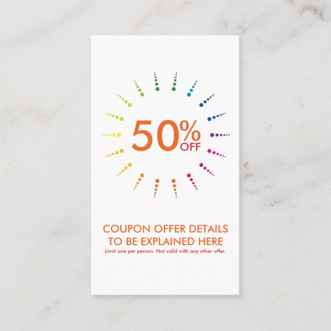 kupongbågeBurst Rabattkort (Framsida)