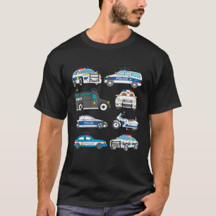 Kupongbildsdesign Kids Småbarn Police Fordon SWAT  T Shirt