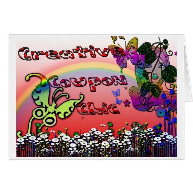 kupongchickort hälsningskort (Framsidan Horizontal)