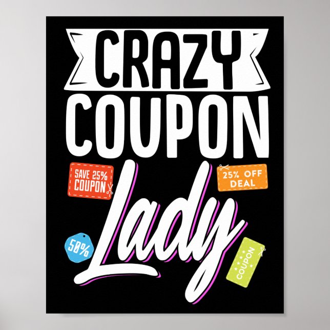 Kuponger Crazy Coupon Dam Poster (Framsidan)