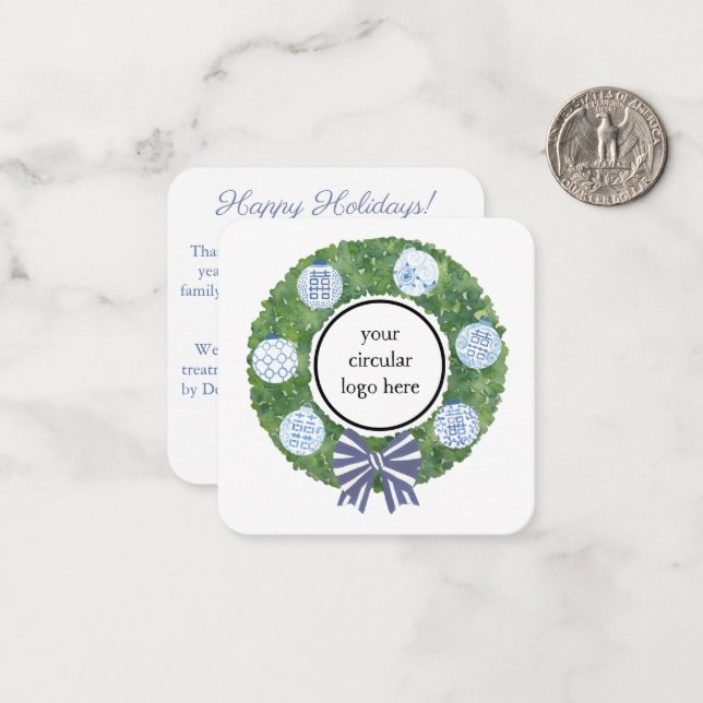 Kupongkod för kundvärdering i god jul anteckningskort (Fram/Back In Situ)