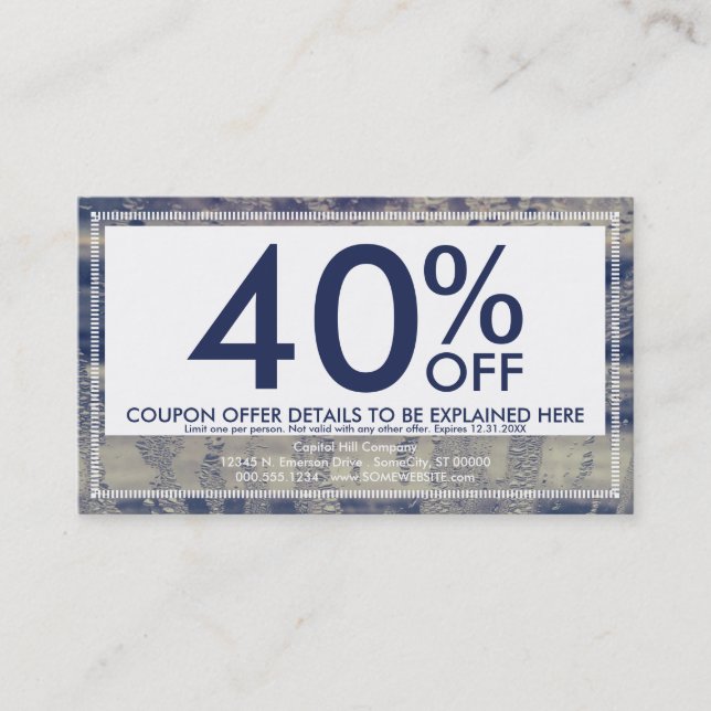 kupongkort för vintern rabattkort (Framsida)