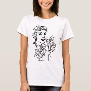 Kupongpengardamen - tillfoga din text tee