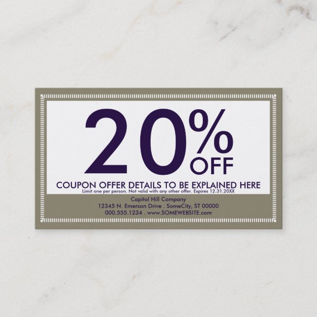 kupongrabatt för emo stil rabattkort (Framsida)