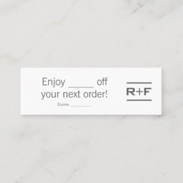 Kupongskydd Mini Visitkort