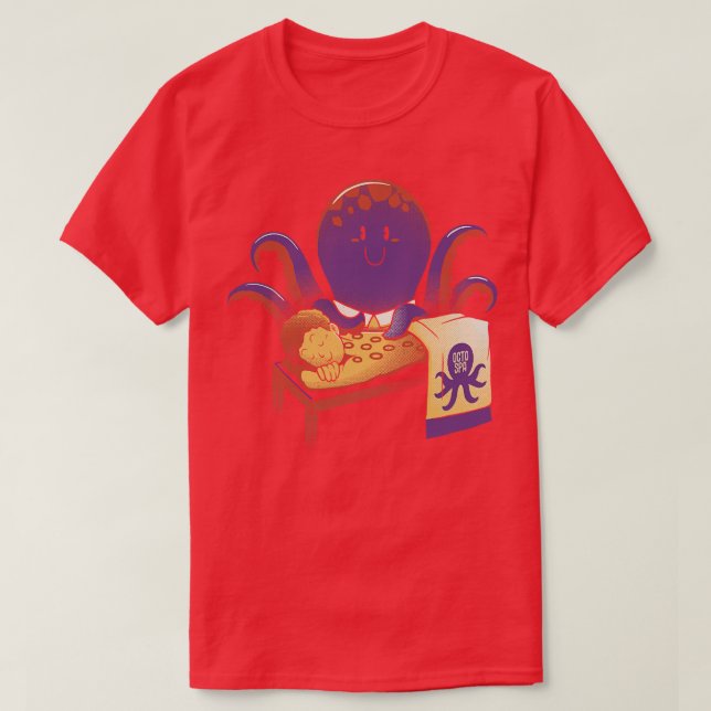 Kuppabehandling av bläckfiskmassage av Tobe Fonsec T Shirt (Design framsida)