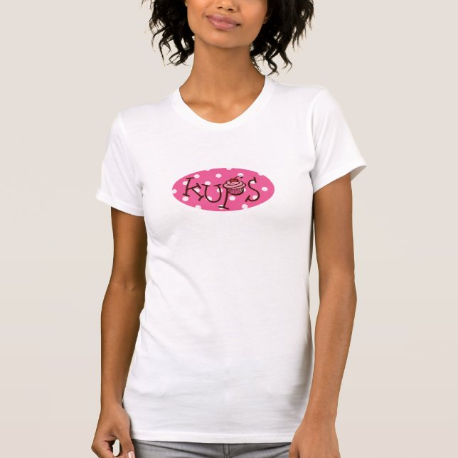 Kups Kupcake t-skjorta T-shirt (Framsida)