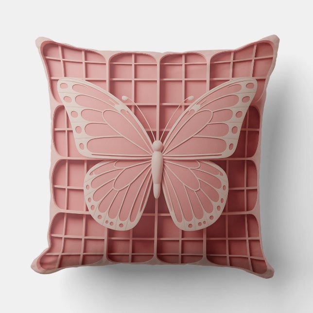 Kupu Spiralrutnät 3D Batikmotiv Kudde (Framsida)