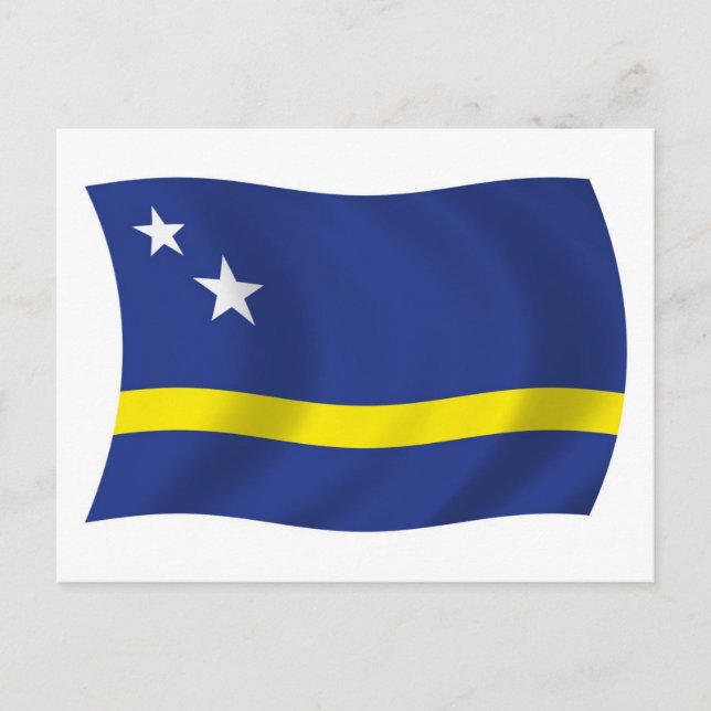 Kuracao Flagga vykort (Framsida)