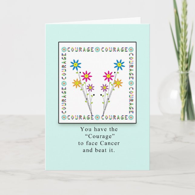Kurage blommar i Kvadrera-Cancer Kort (Framsida)