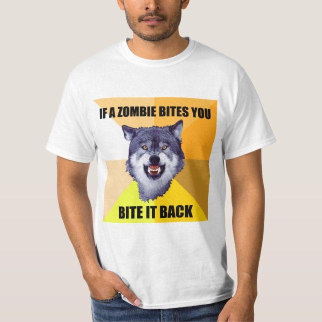 KURAGEVARG, om en zombie biter dig Tee Shirt (Framsida)
