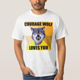 KURAGEVARGkärlekar dig T-tröja T-shirt