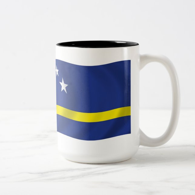 Kuraracao Flagga Mugg (Höger)