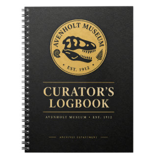Kurators loggbok – Avenholt Museumarkiv anteckning Anteckningsbok