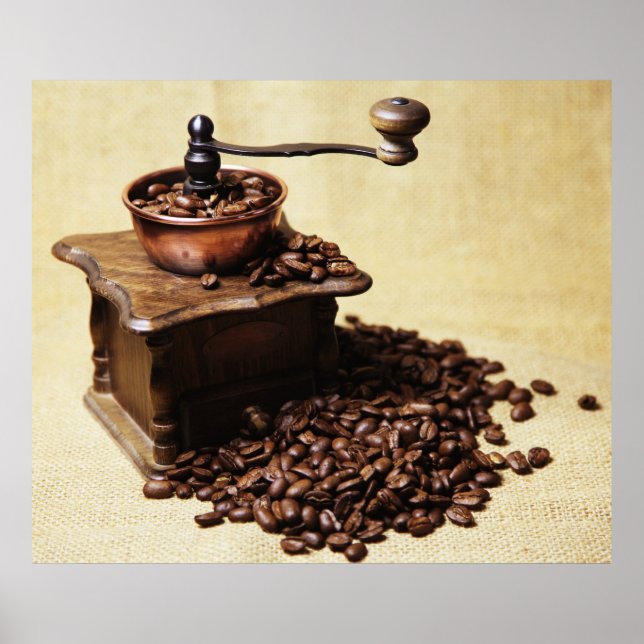 Kurbel Kaffeemühle Poster (Framsidan)