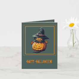 Kürbishexe im Katzenkostüm -  Kort