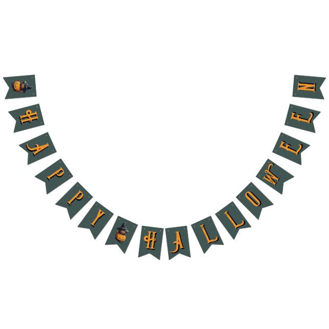 Kürbishexe im Katzenkostüm -  Vimplar (Alla)