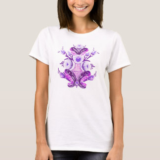 Kurbits flower design for women. tee