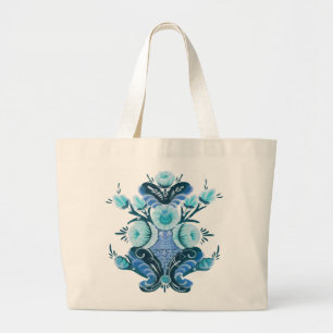 Kurbits Flower design Jumbo Tygkasse