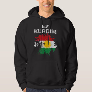 Kurden Kurdistan Newroz Kurdi Flagga Hennes Biji K Hoodie