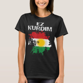 Kurden Kurdistan Newroz Kurdi Flagga Hennes Biji K T Shirt