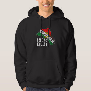 Kurder Kurdistan Newroz Kurdisk Flagga Her Biji Ku Hoodie