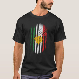 Kurdish amerikanska flaggan   Kurdistan och USA T Shirt