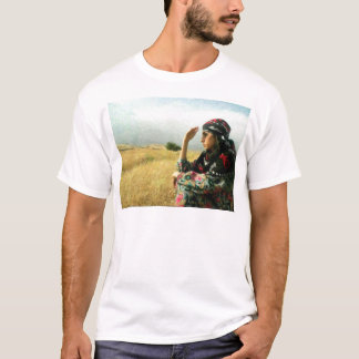 Kurdish dam som väntar henne hjälte t-shirt