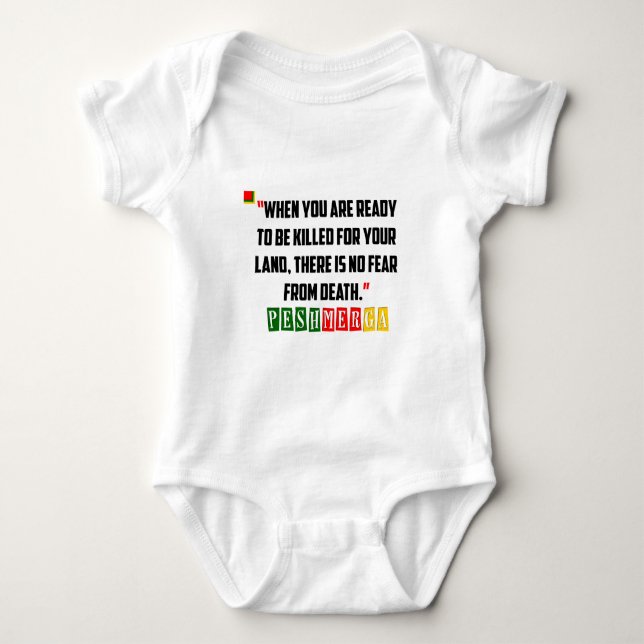 Kurdish Peshmerga glans Tee Shirt (Framsida)