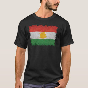 Kurdiska Flagga Kurdistan T Shirt
