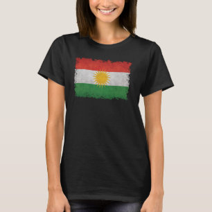 Kurdiska Flagga Kurdistan T Shirt