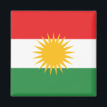 Kurdiska Flagga Magnet<br><div class="desc">Magnet med den kurdiska flagga skildrades.</div>