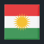 Kurdiska Flagga Magnet<br><div class="desc">Magnet med den kurdiska flagga skildrades.</div>