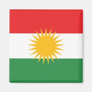 Kurdiska Flagga Magnet