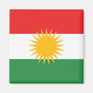 Kurdiska Flagga Magnet