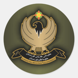 Kurdiska Jacka av Arm Runt Klistermärke