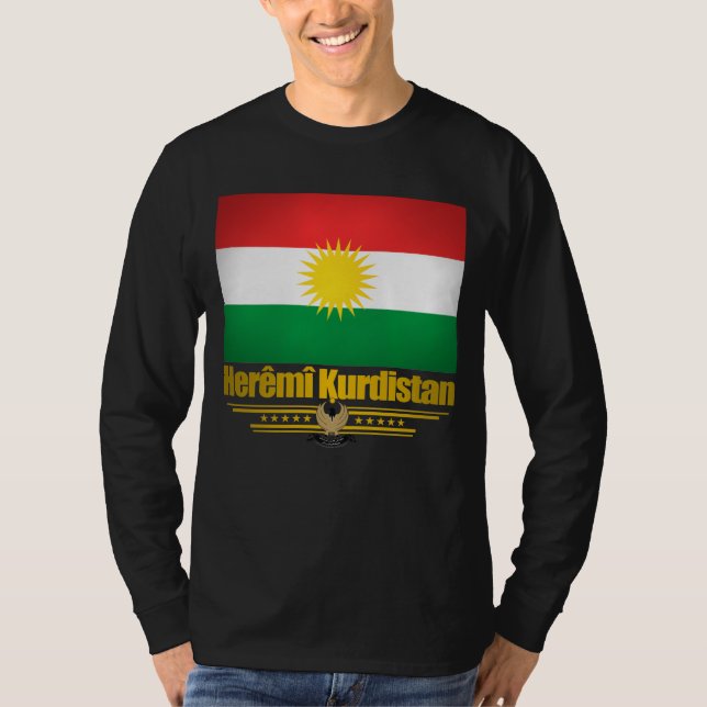 "Kurdiska Pridet" Shirts T Shirt (Framsida)