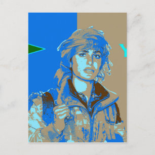 Kurdiska YPJ Fighter art 3 Vykort