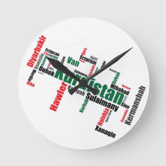 Kurdistan City Clock Rund Klocka