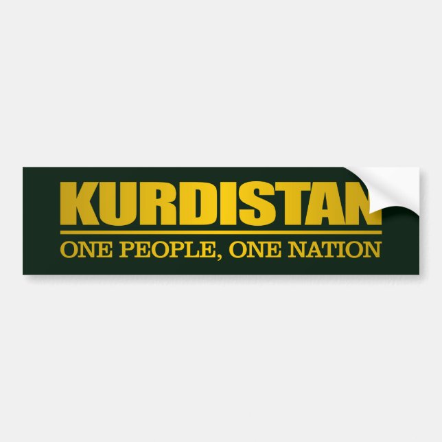 Kurdistan (ett folk, en nation) bildekal (Framsidan)