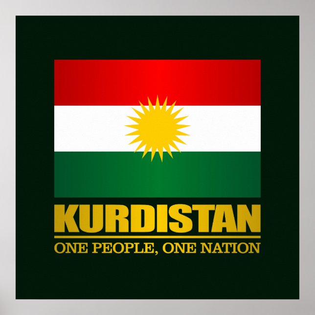 Kurdistan (ett folk, en nation) poster (Framsidan)