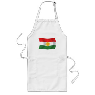 Kurdistan Flagga Apron Långt Förkläde