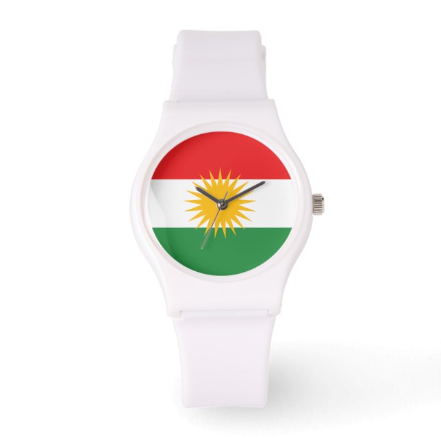 Kurdistan Flagga Armbandsur (Framsida)