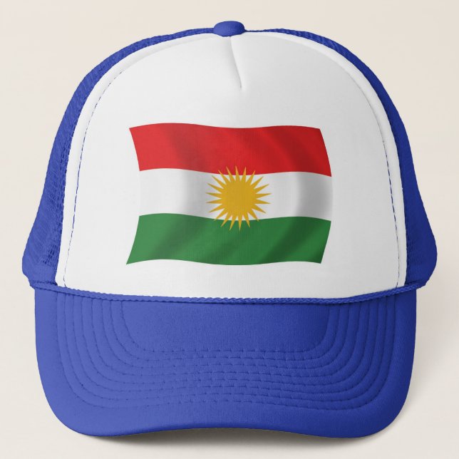 Kurdistan Flagga Hat Truckerkeps (Framsida)
