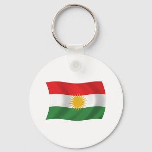 Kurdistan Flagga Keychain Nyckelring